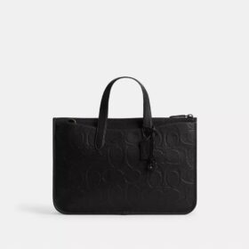 Geantă de serviciu Isaac din piele Signature Maxi