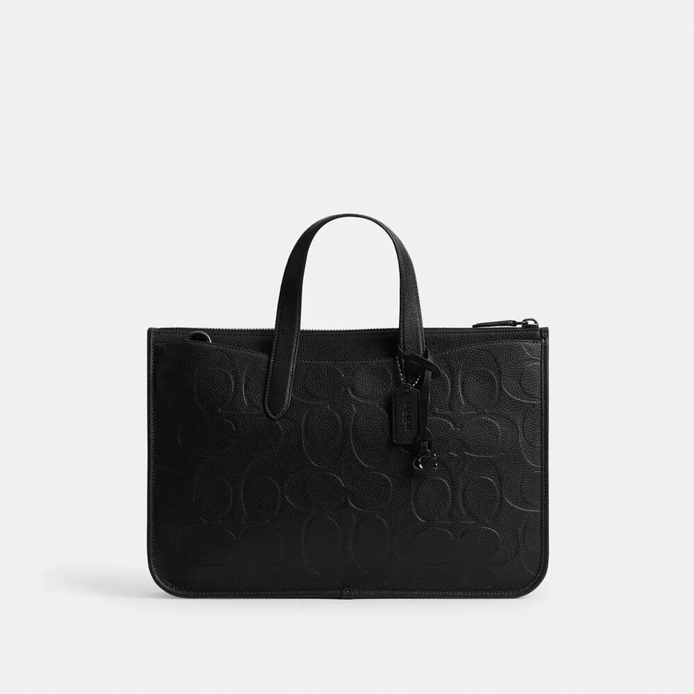 Geantă de serviciu Isaac din piele Signature Maxi