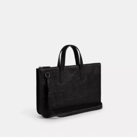 Geantă de serviciu Isaac din piele Signature Maxi