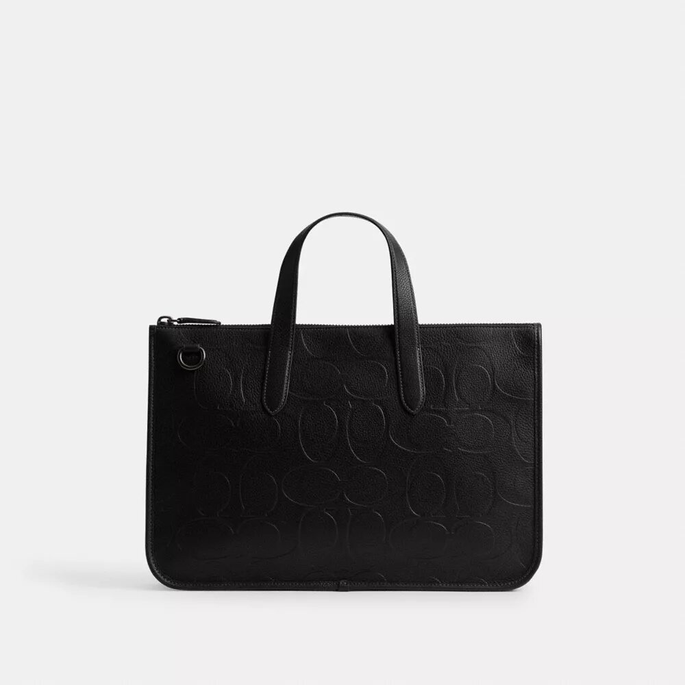 Geantă de serviciu Isaac din piele Signature Maxi