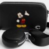 Geantă de umăr subțire Disney X Coach Charter cu Mickey Mouse