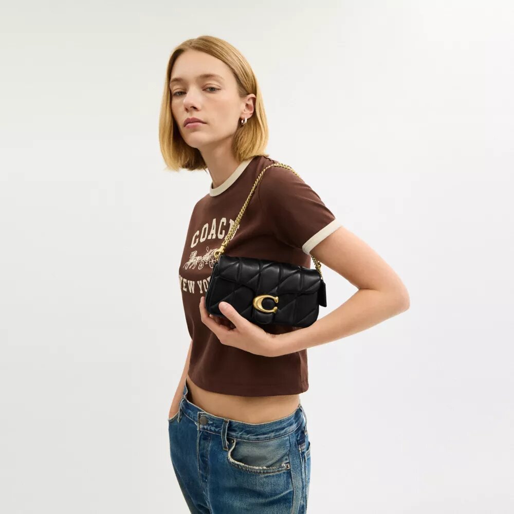 Geantă de umăr Tabby Chain 19 cu matlasare