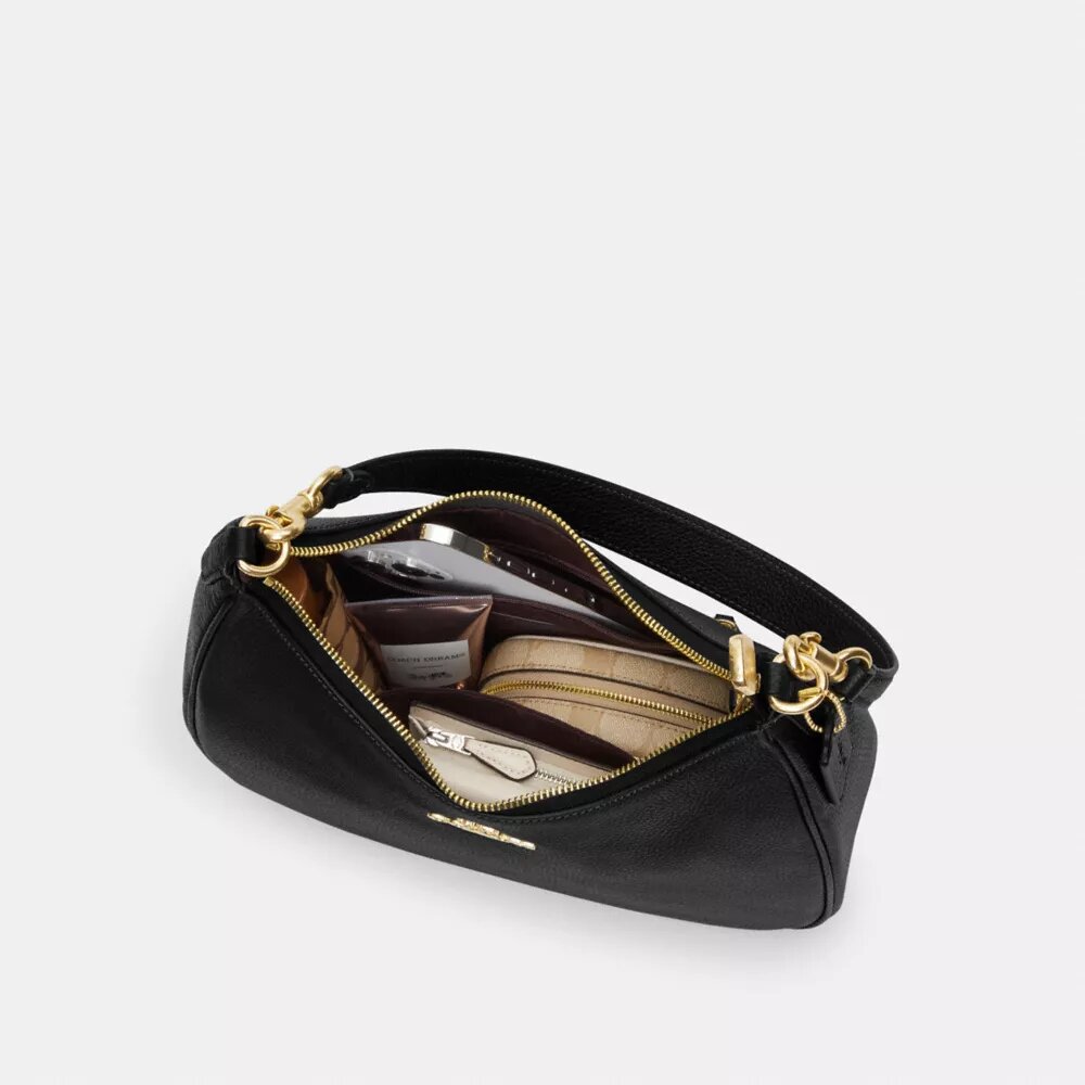 Geanta Hobo Teri din Signature Canvas
