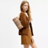 Geantă Kisslock Barrel 28 din jacquard semnătura