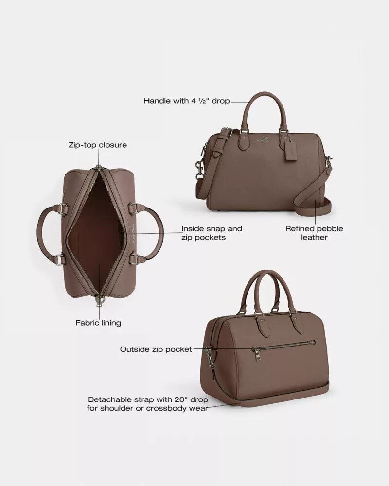Geantă mare de tip satchel Rowan