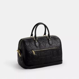 Geantă mare de tip satchel Rowan din piele semnătură