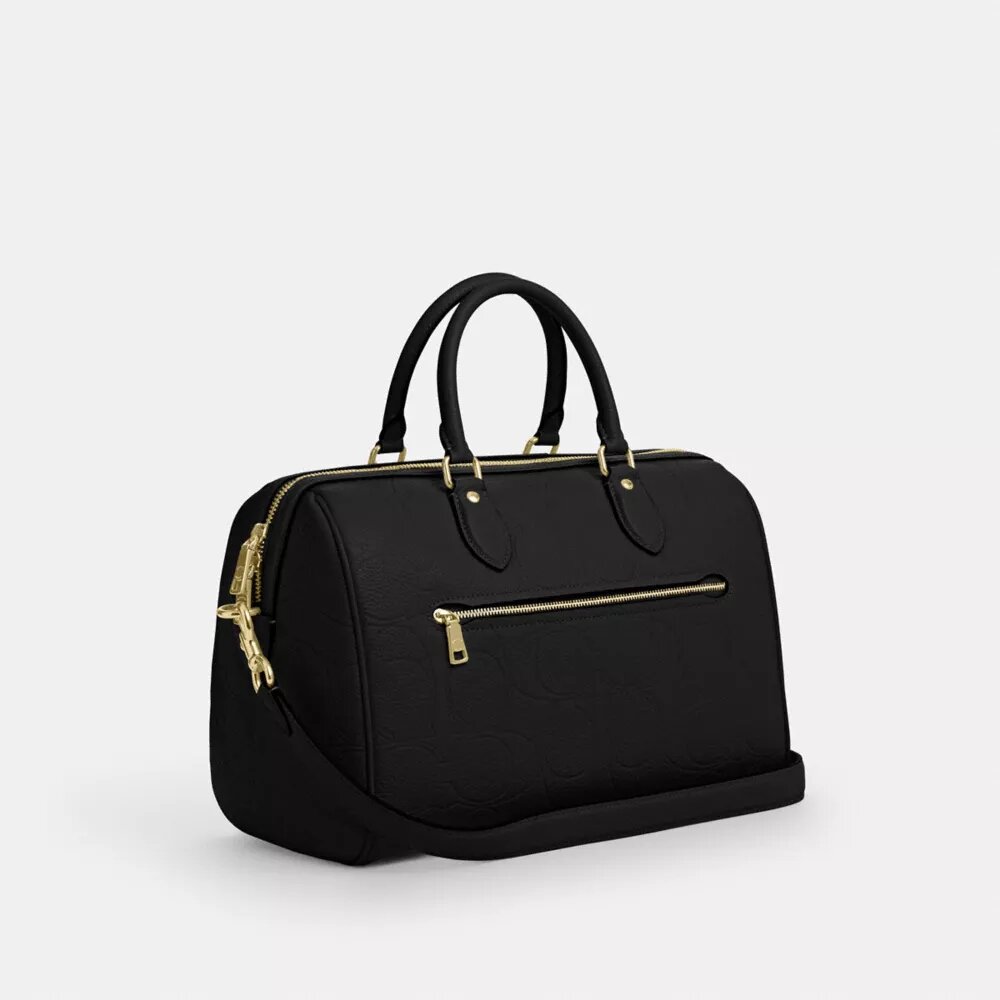 Geantă mare de tip satchel Rowan din piele semnătură