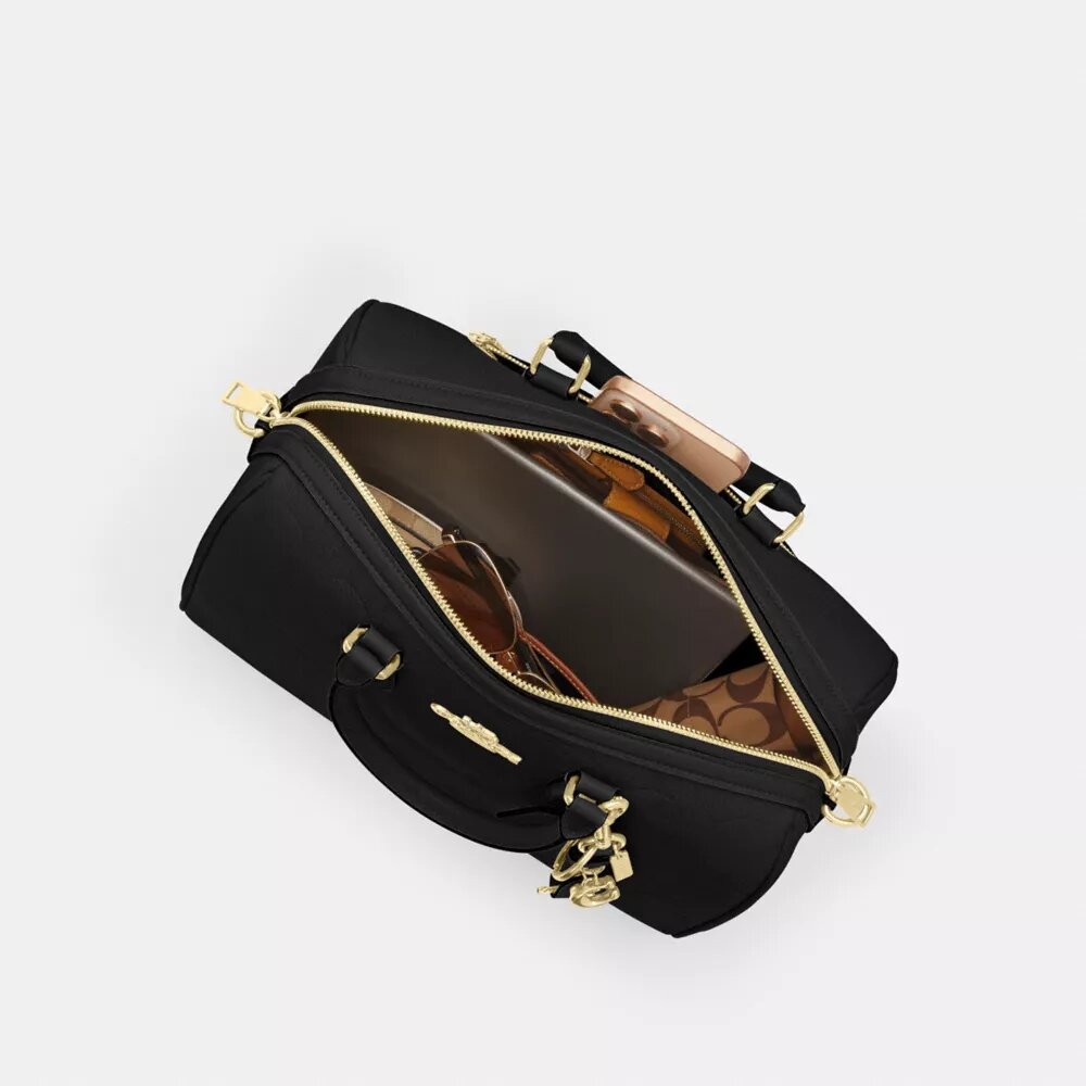 Geantă mare de tip satchel Rowan din piele semnătură