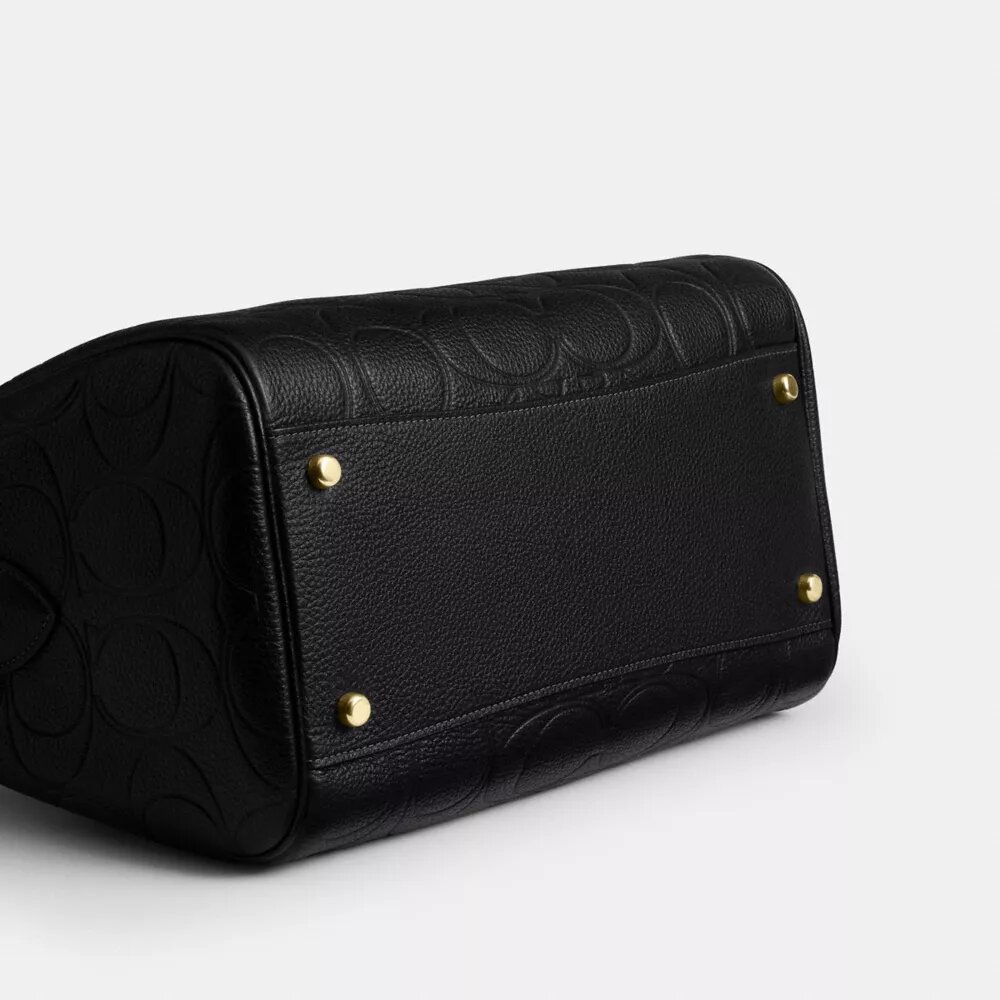 Geantă mare de tip satchel Rowan din piele semnătură