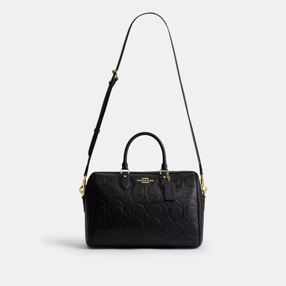 Geantă mare de tip satchel Rowan din piele semnătură