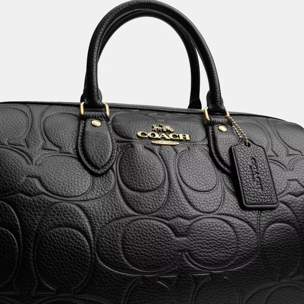 Geantă mare de tip satchel Rowan din piele semnătură