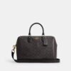 Geantă mare de tip satchel Rowan din Signature Canvas