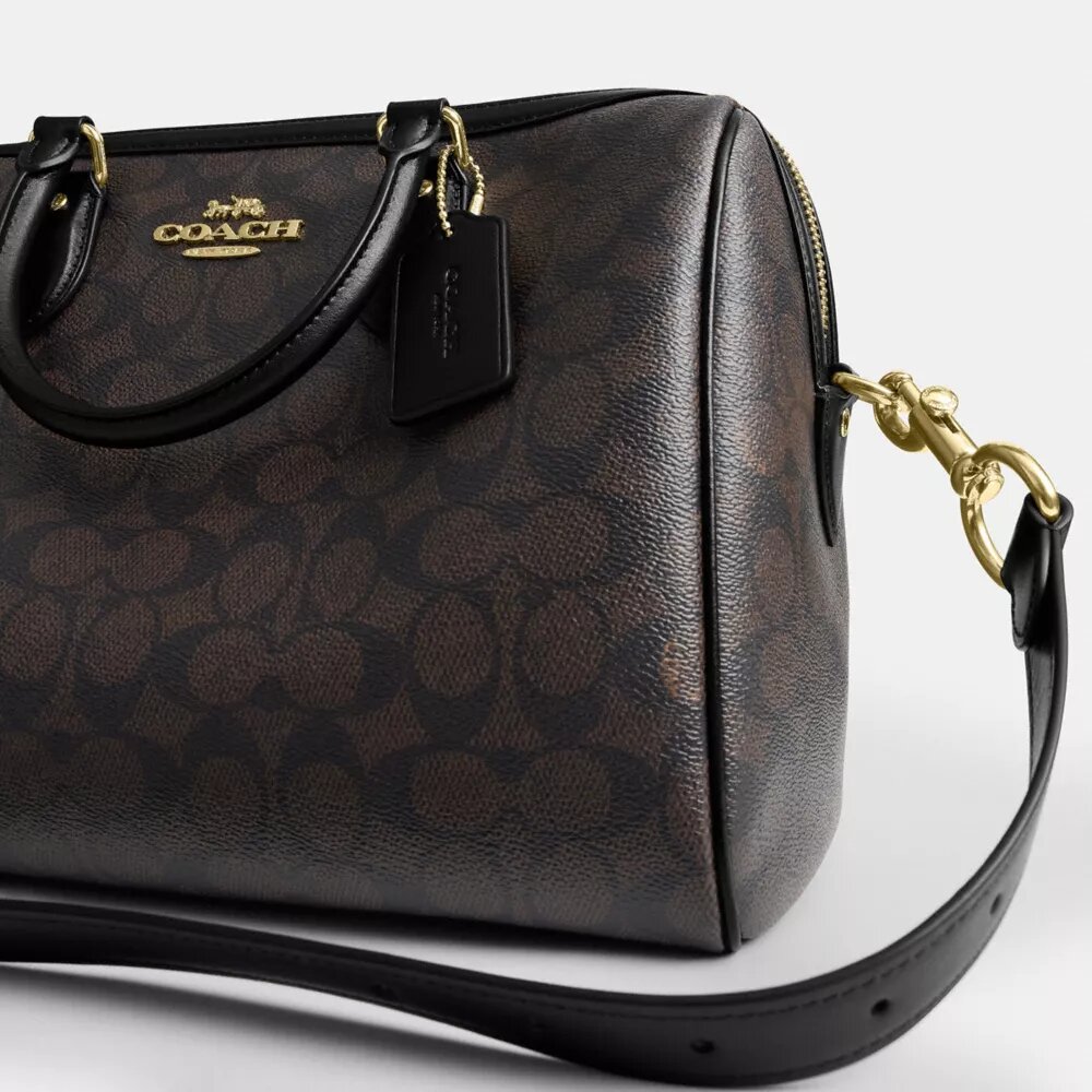 Geantă mare de tip satchel Rowan din Signature Canvas