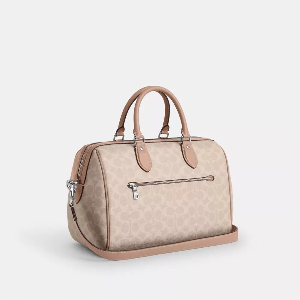 Geantă mare de tip satchel Rowan din Signature Canvas