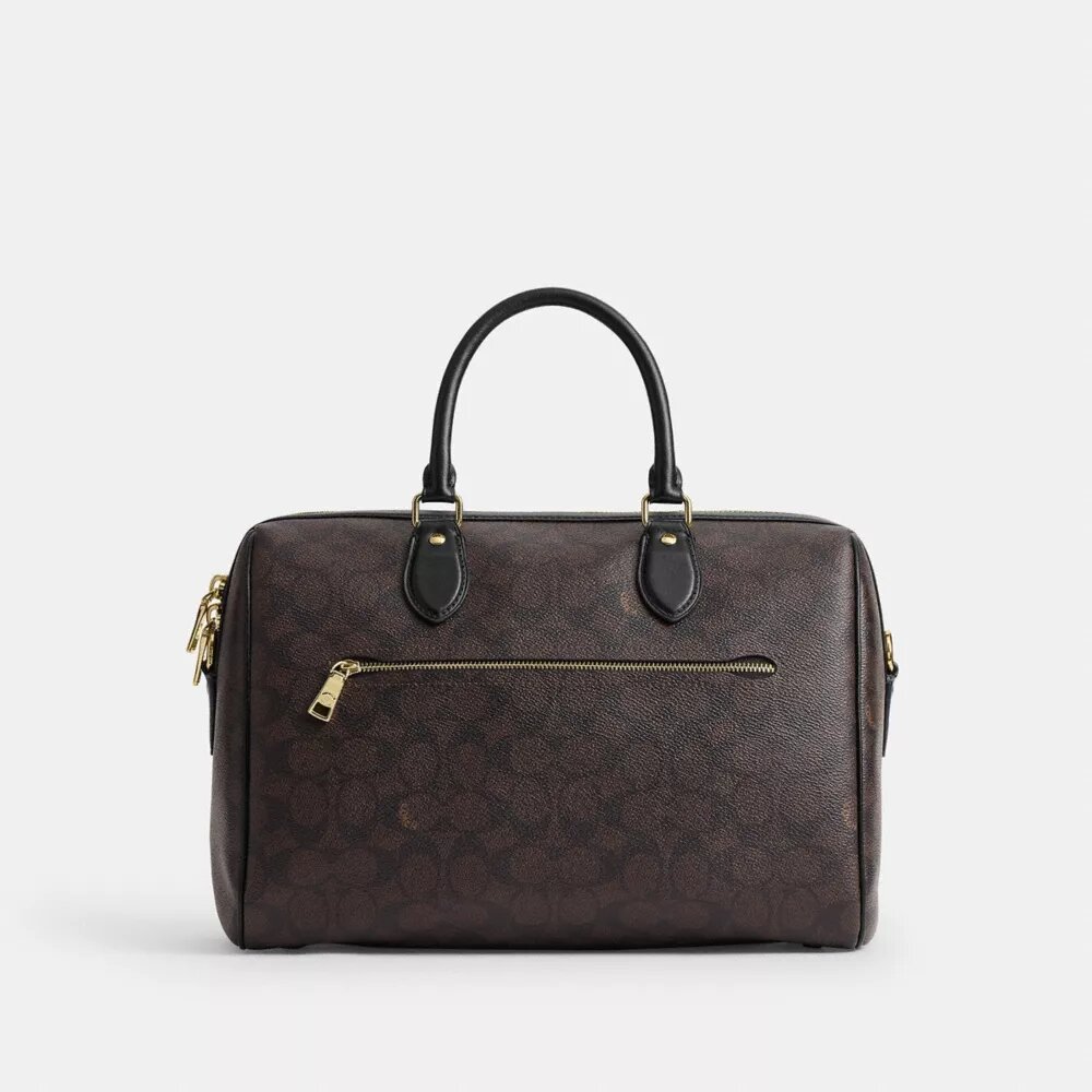 Geantă mare de tip satchel Rowan din Signature Canvas
