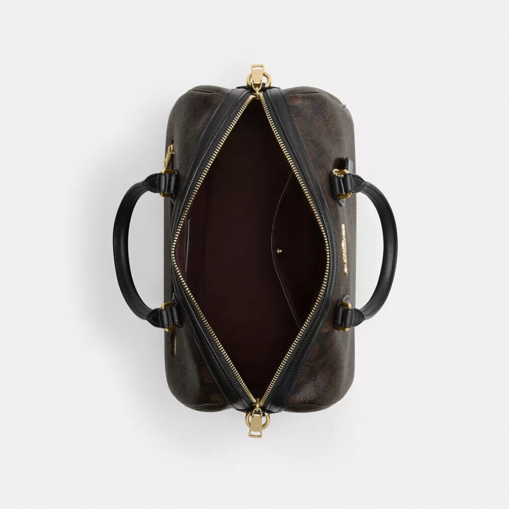 Geantă mare de tip satchel Rowan din Signature Canvas