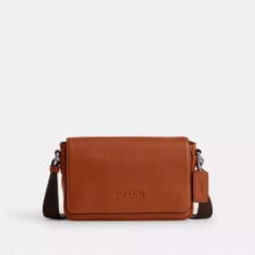 Geantă mică cu clapă și curea transversală Jack