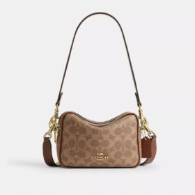 Geantă mini Carey crossbody din Signature Canvas