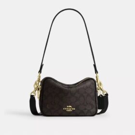 Geantă mini Carey crossbody din Signature Canvas