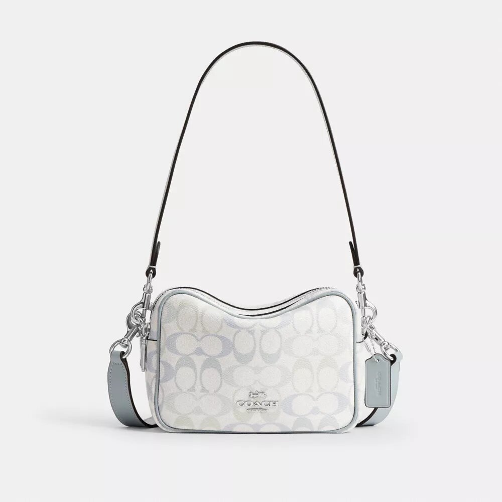 Geantă mini Carey crossbody din Signature Canvas