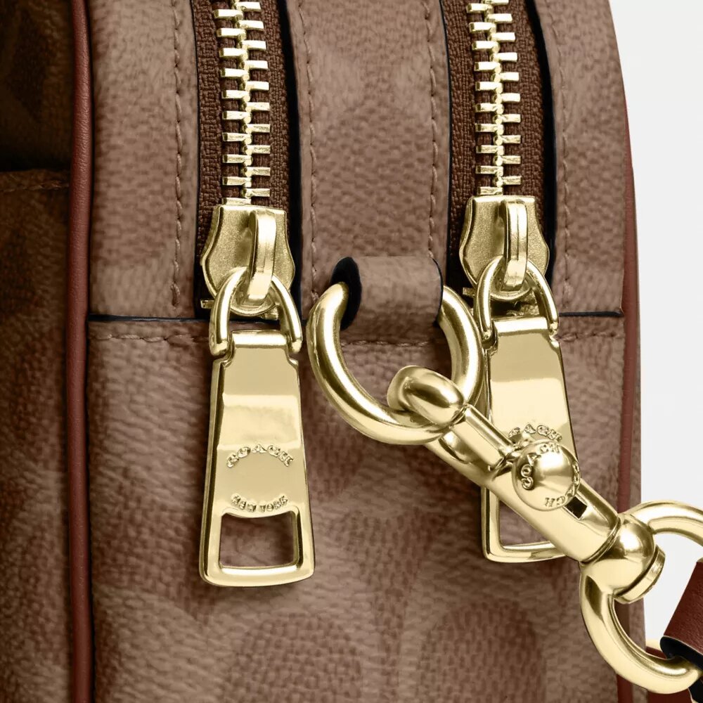 Geantă mini Carey crossbody din Signature Canvas