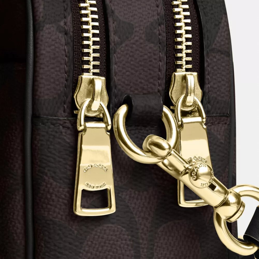 Geantă mini Carey crossbody din Signature Canvas