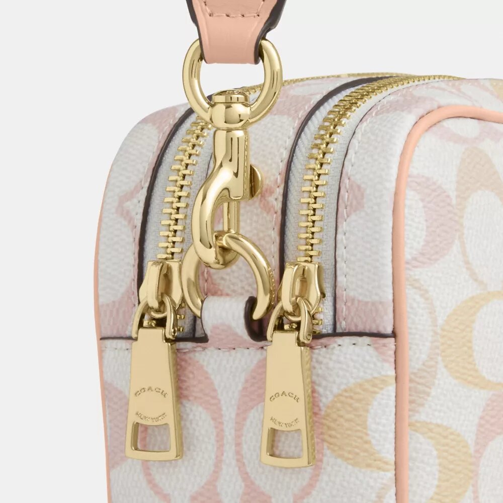Geantă mini Carey crossbody din Signature Canvas