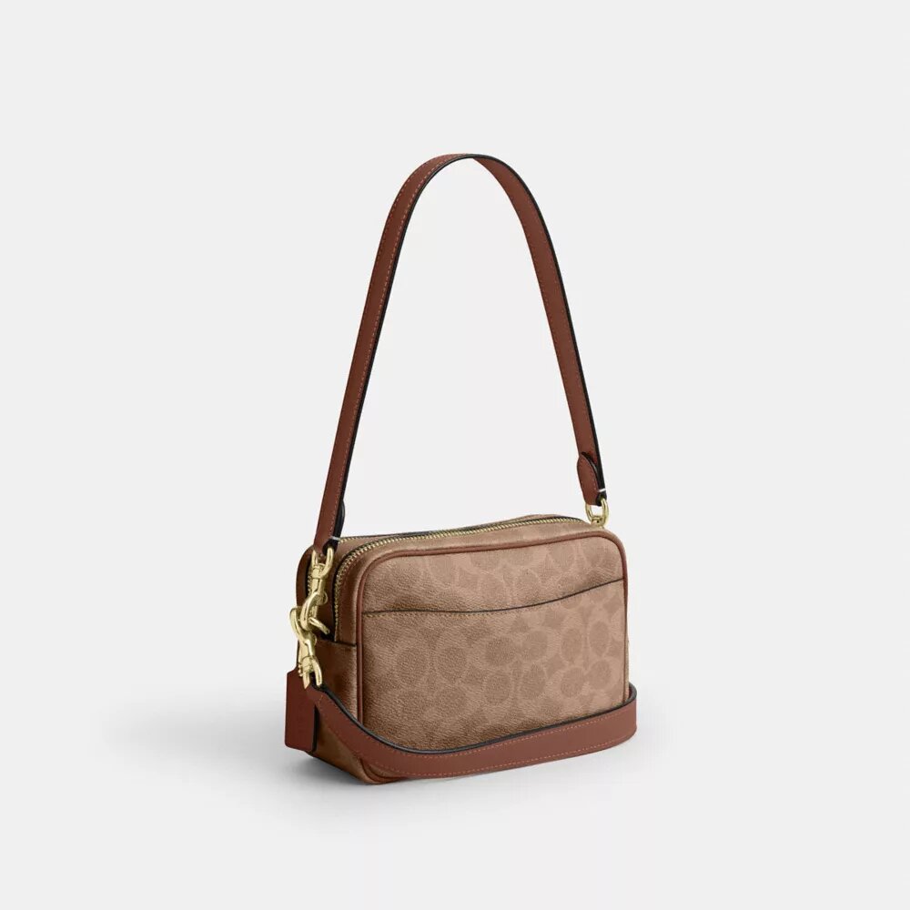 Geantă mini Carey crossbody din Signature Canvas