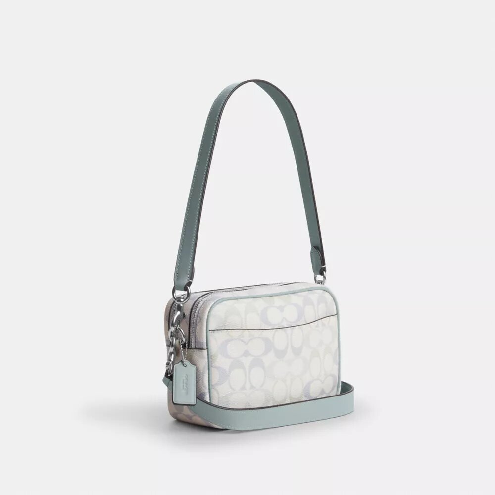 Geantă mini Carey crossbody din Signature Canvas