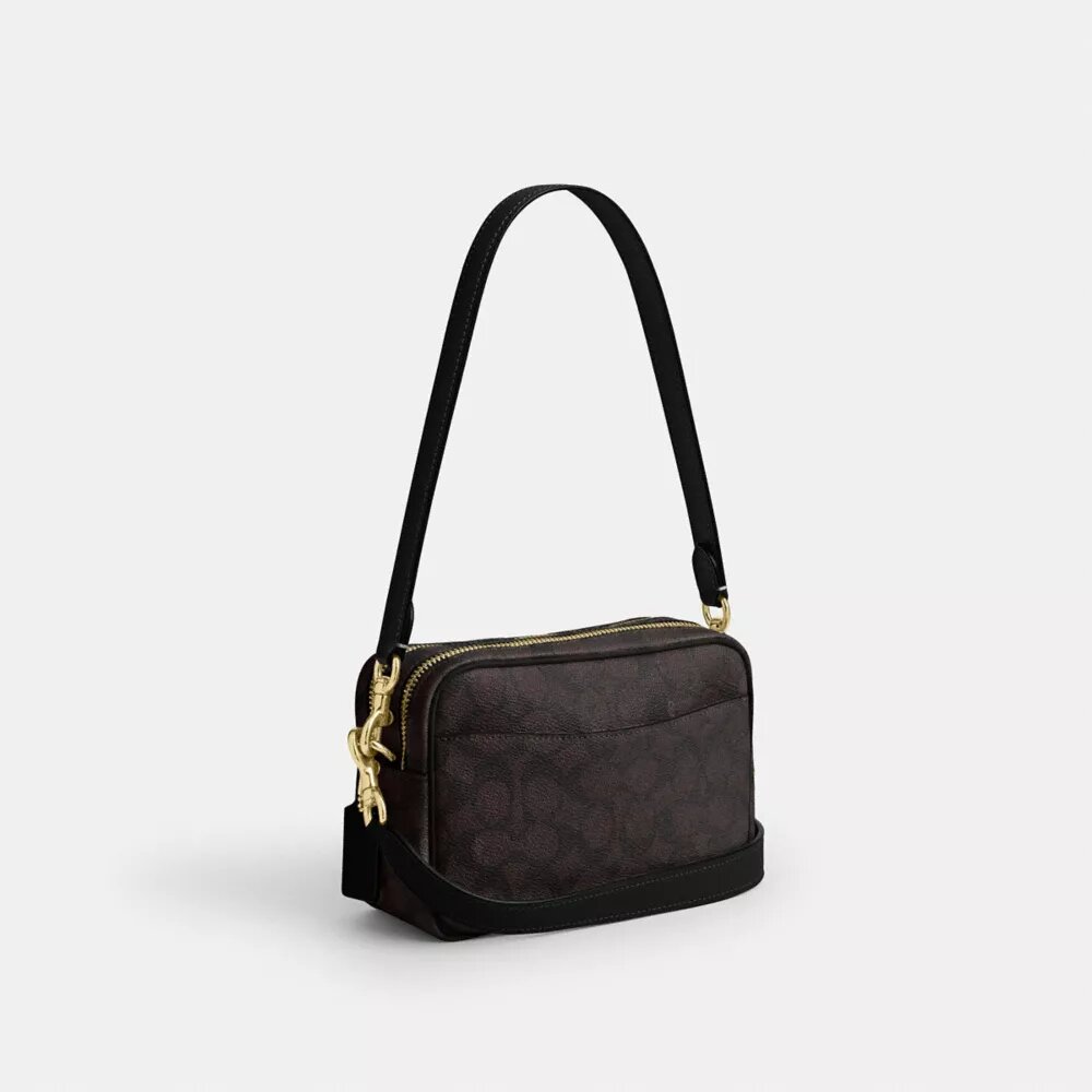 Geantă mini Carey crossbody din Signature Canvas