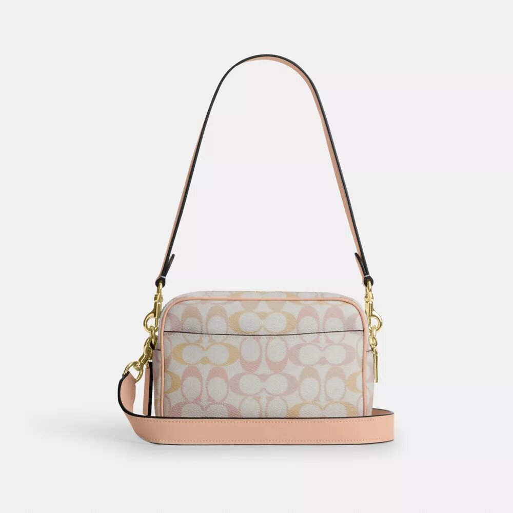 Geantă mini Carey crossbody din Signature Canvas