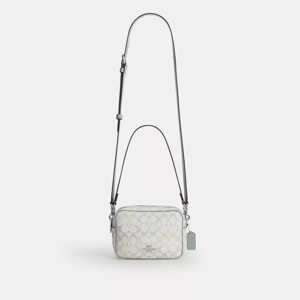 Geantă mini Carey crossbody din Signature Canvas