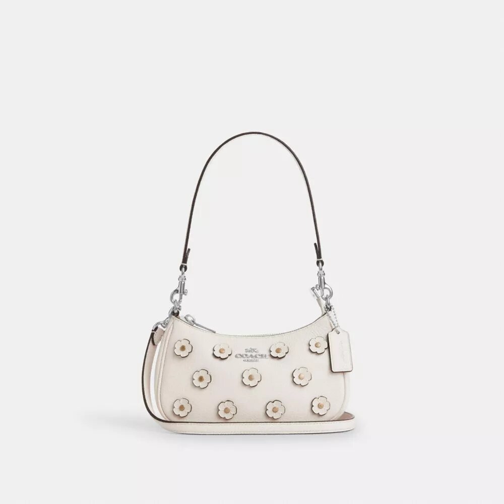 Geantă mini crossbody Teri cu aplicație florală