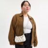 Geantă mini crossbody Teri cu aplicație florală