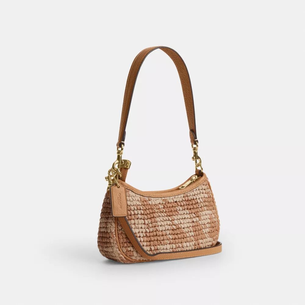 Geantă mini crossbody Teri cu imprimeu în carouri