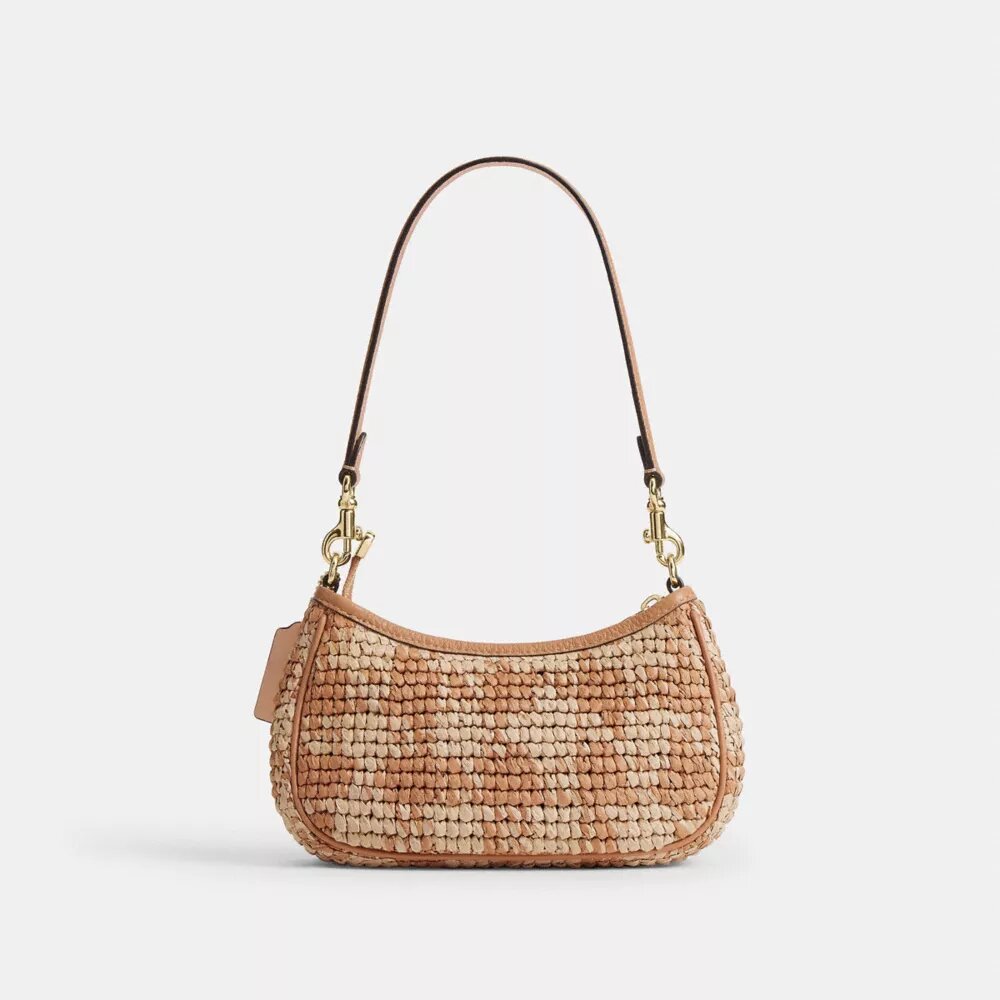 Geantă mini crossbody Teri cu imprimeu în carouri