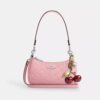 Geantă mini crossbody Teri din piele semnătură cu pandantiv în formă de inimă