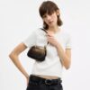 Geantă mini crossbody Teri din pânză Ombre Signature Canvas