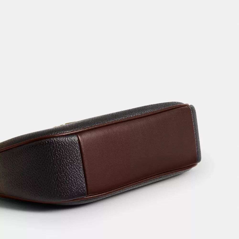 Geantă mini crossbody Teri din pânză Ombre Signature Canvas