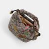 Geantă mini Faye cu șnur, din jacquard semnătura cu broderie florală