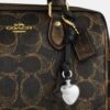 Geantă mini Rowan de purtat pe umăr din pânză „Signature Canvas” cu pandantive