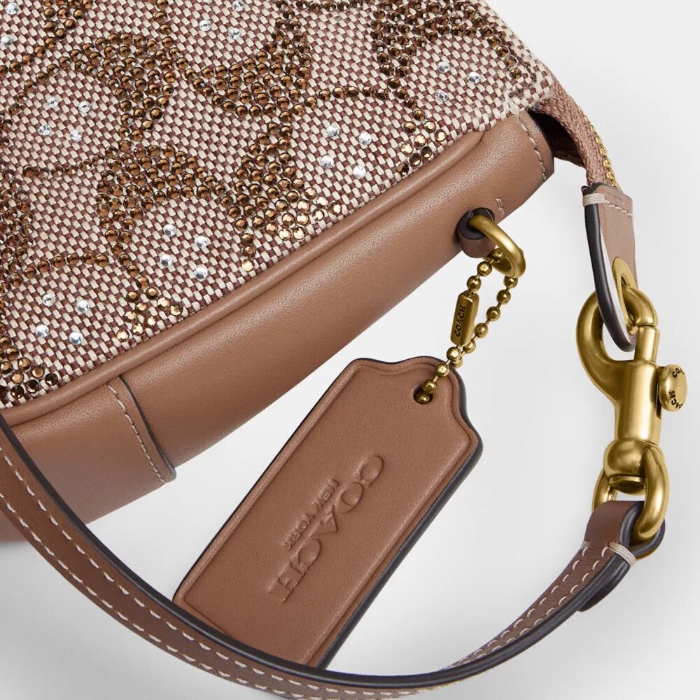 Geantă Plaza din jacquard Crystal Signature