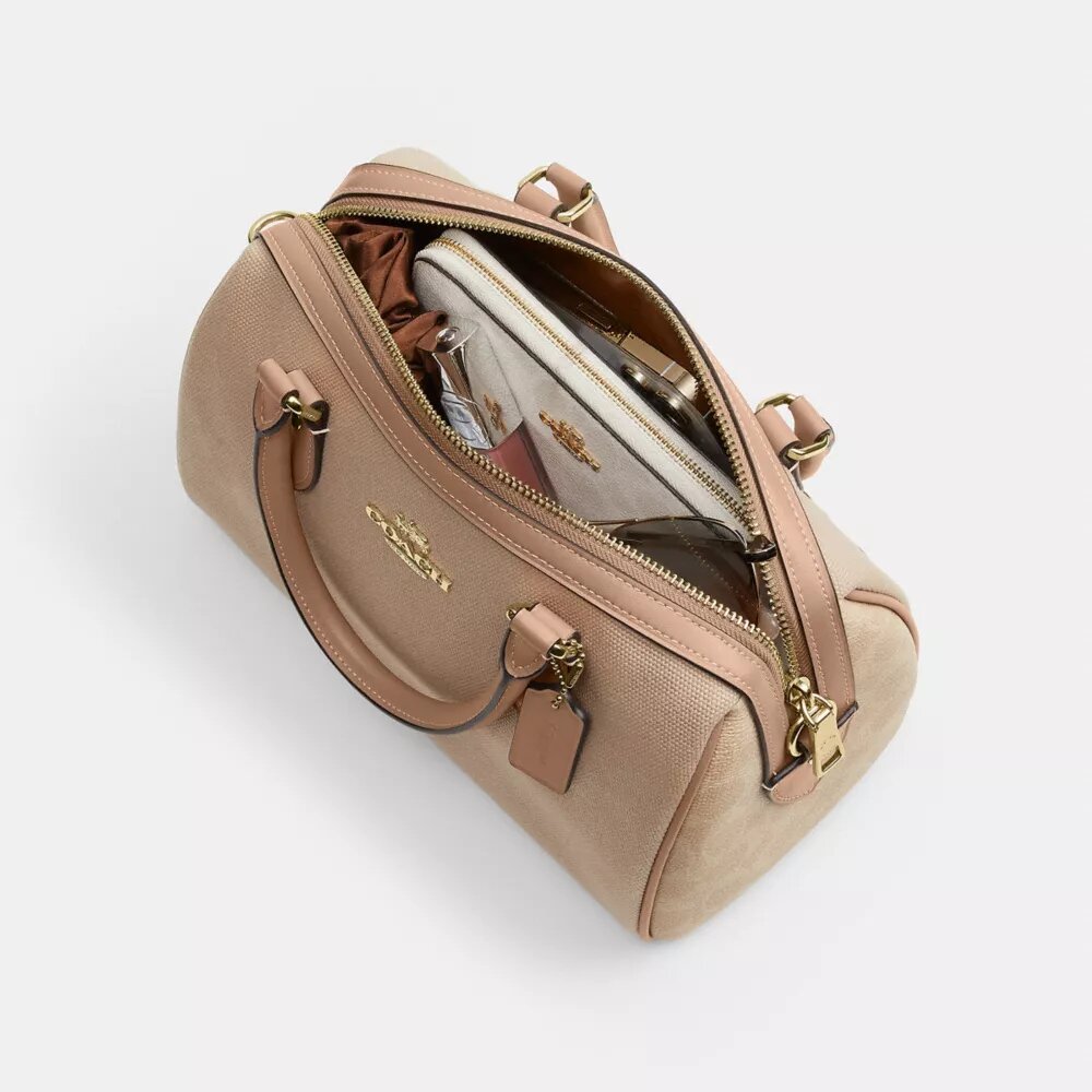 Geantă Rowan Satchel în stil colorblock