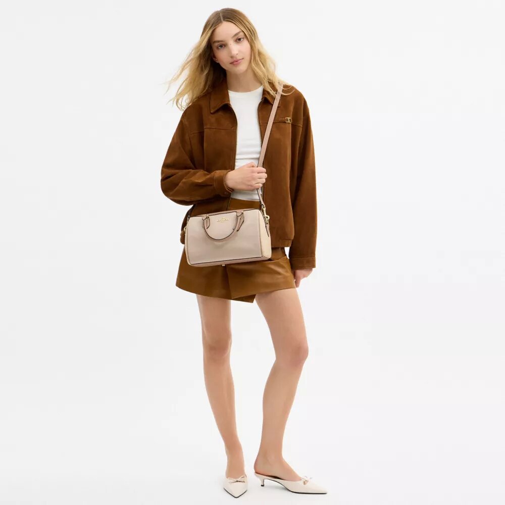 Geantă Rowan Satchel în stil colorblock