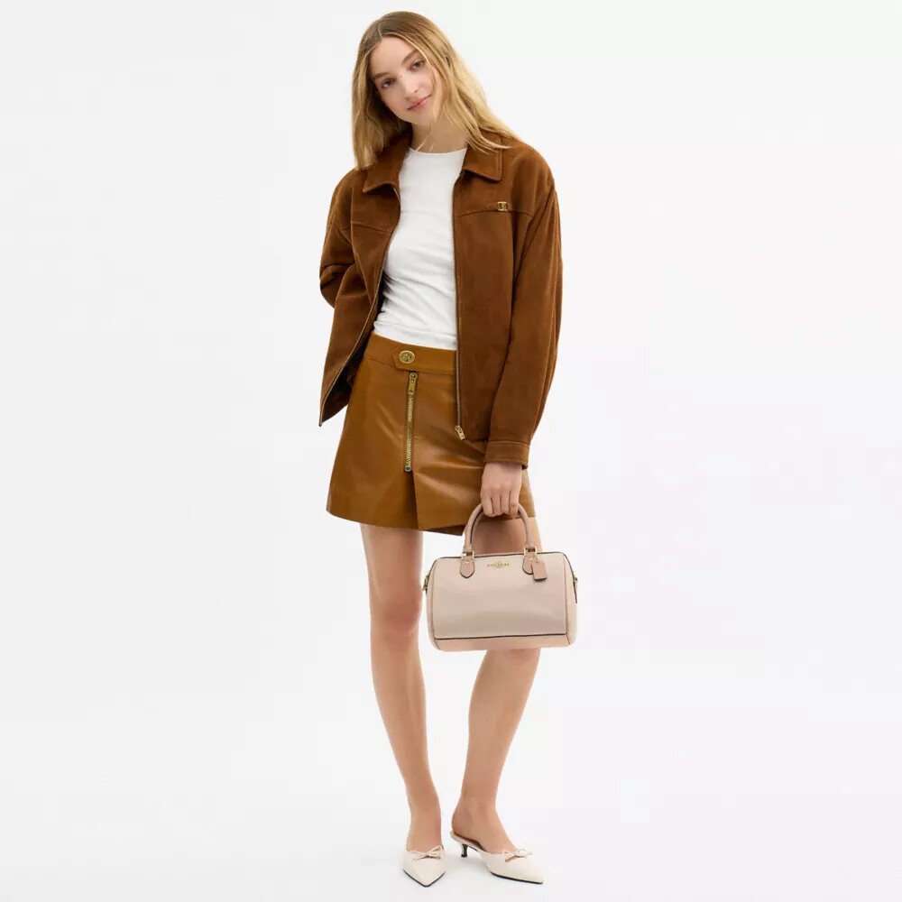 Geantă Rowan Satchel în stil colorblock