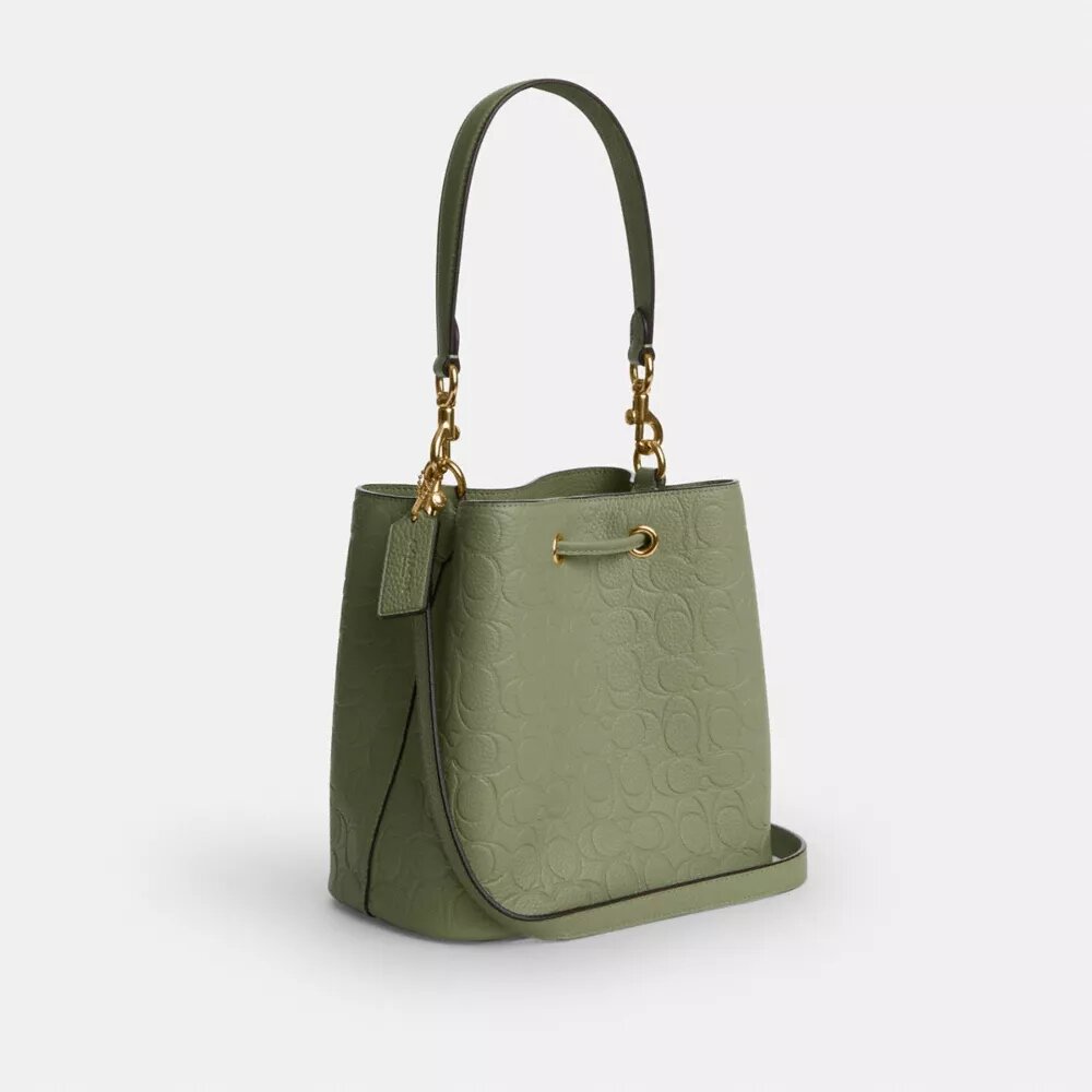 Geantă tip sac Rowan din piele semnătură