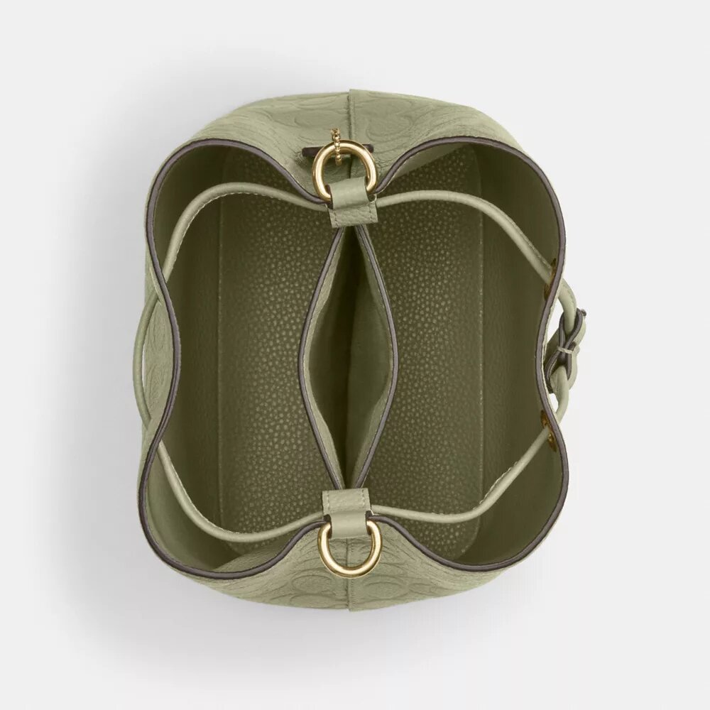 Geantă tip sac Rowan din piele semnătură