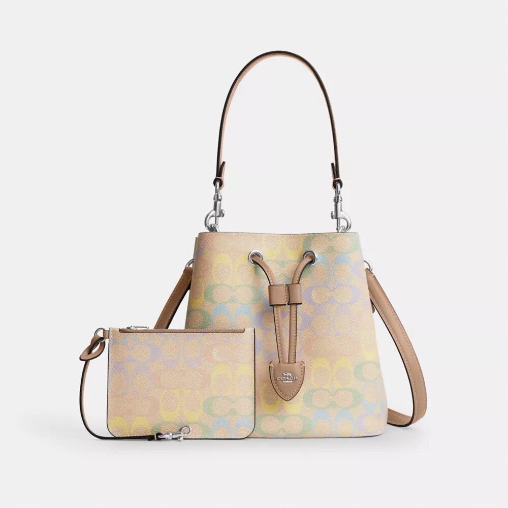 Geantă tip sac Rowan din pânză Rainbow Signature Canvas