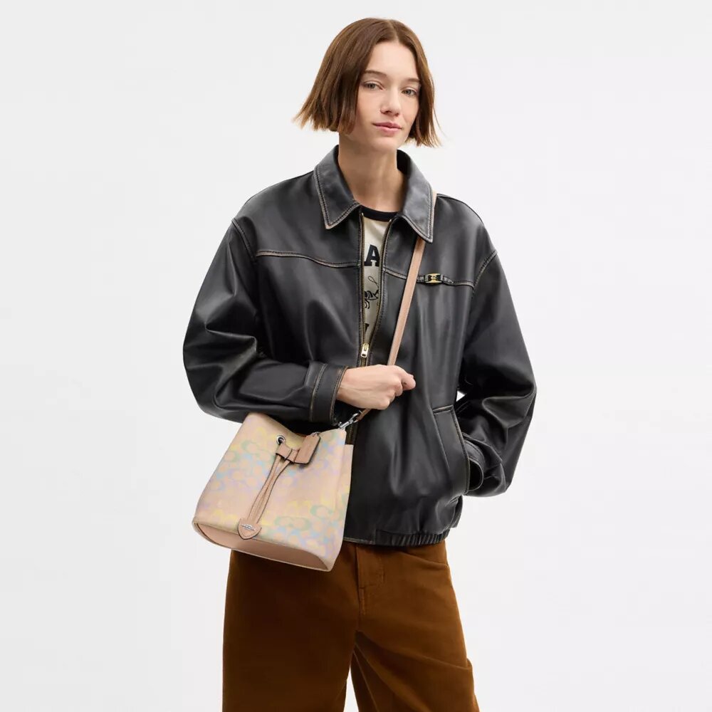 Geantă tip sac Rowan din pânză Rainbow Signature Canvas
