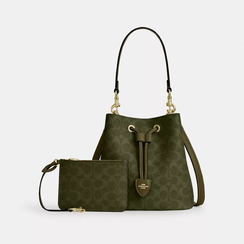 Geantă tip sac Rowan din Signature Canvas